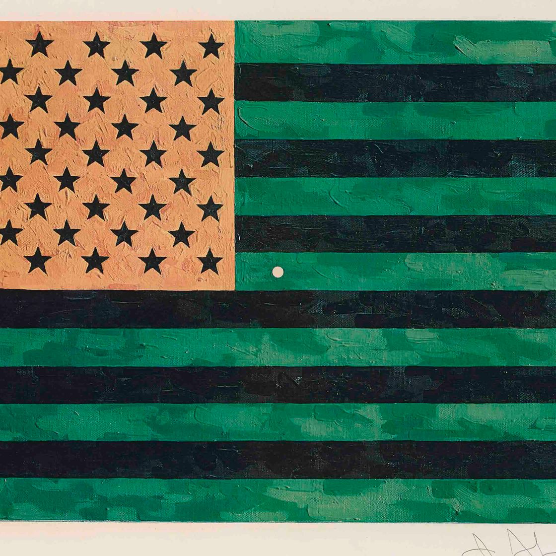 Jasper Johns — Флаг (мораторий) (ULAE S5)