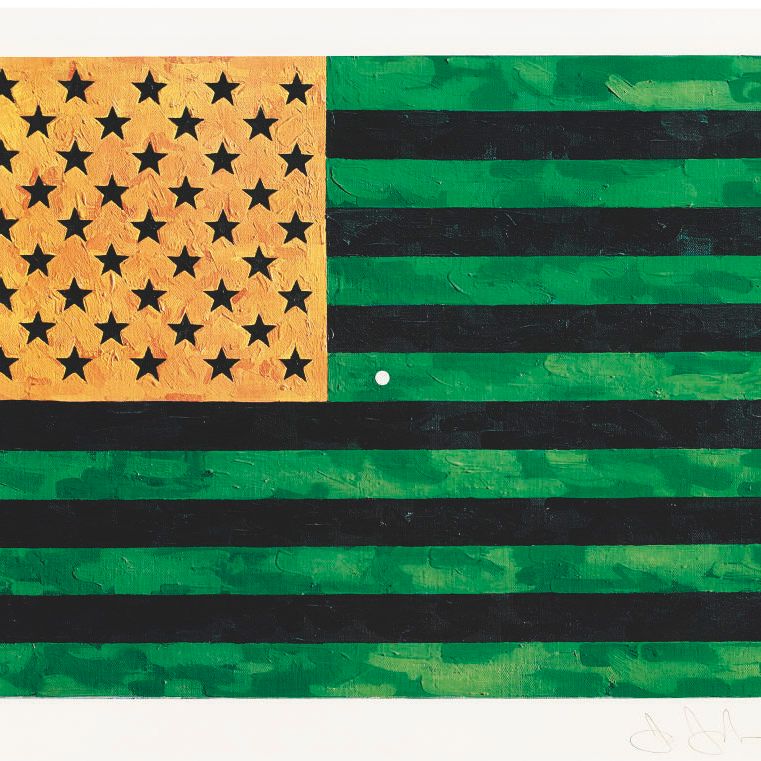 Jasper Johns — Флаг (мораторий) (ULAE S5)