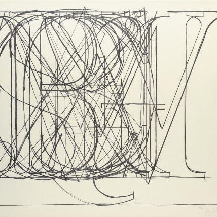 Jasper Johns — Алфавит (F.115; U.L.A.E. 69)