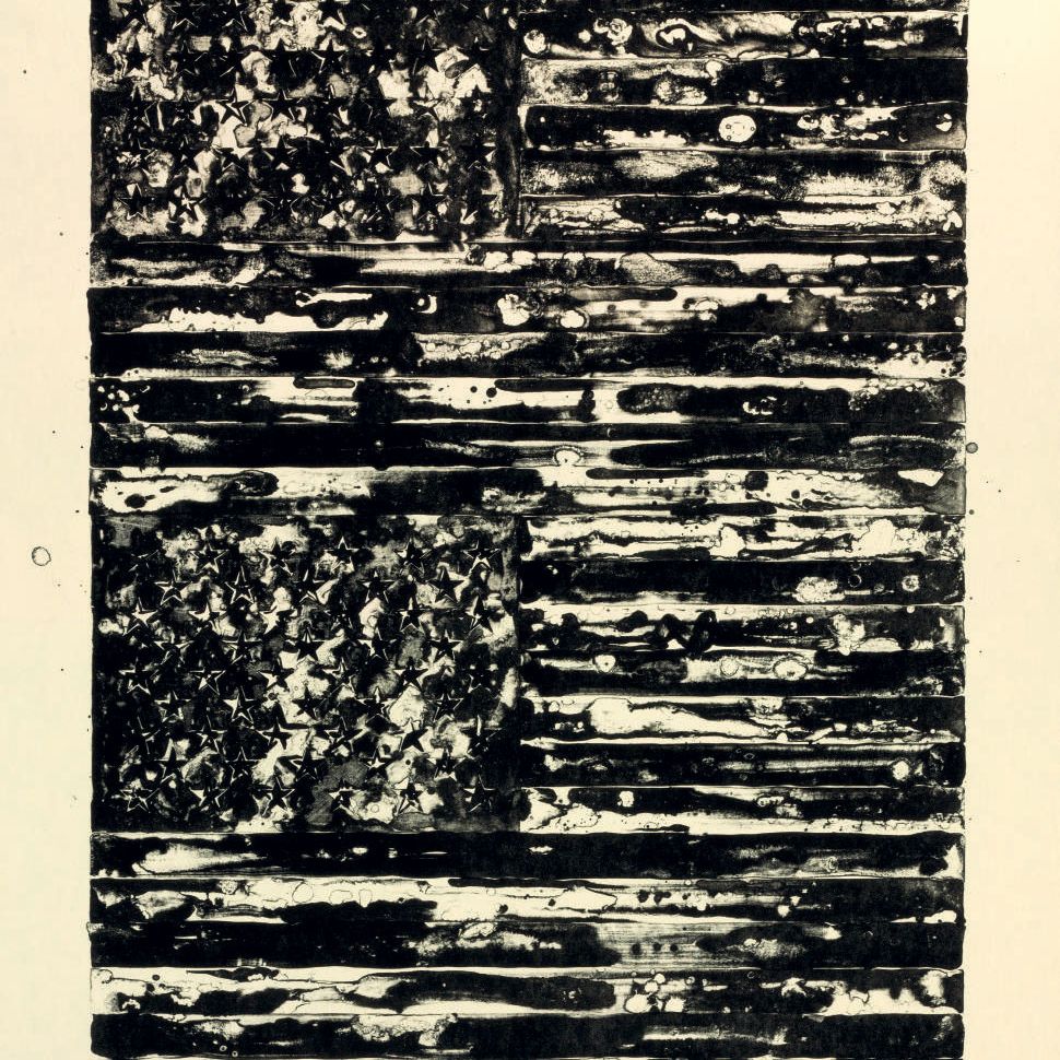 Jasper Johns — Два флага (ULAE 209)