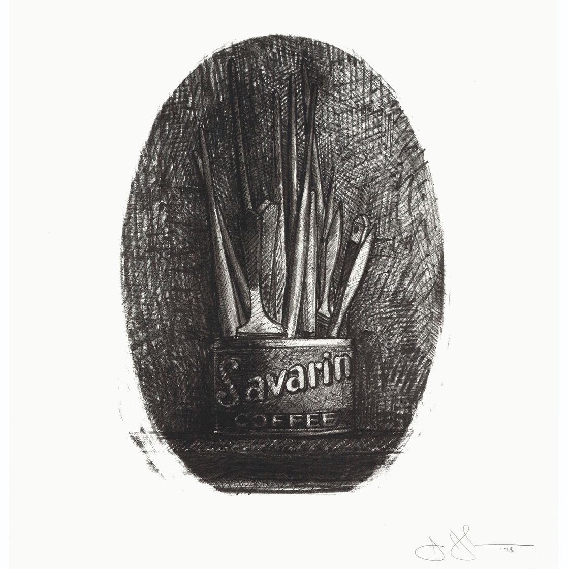 Jasper Johns — Саварин 4 (овальный)