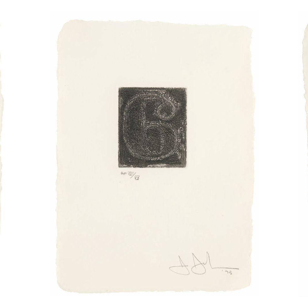 Jasper Johns — С 0 по 9: три пластины (ULAE 161, 162 и 164)