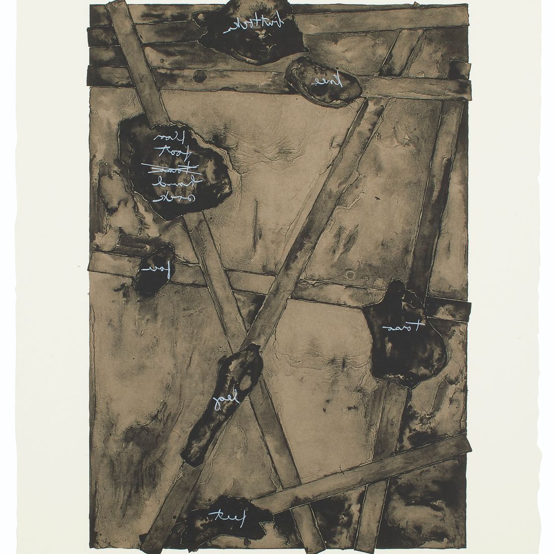 Jasper Johns — Набросок из "Без названия II"