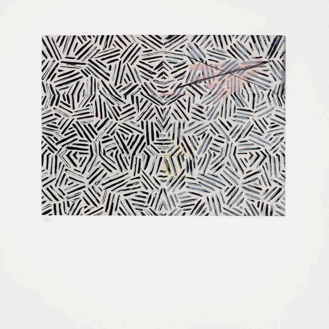 Jasper Johns — Труп и зеркало (ULAE 167)