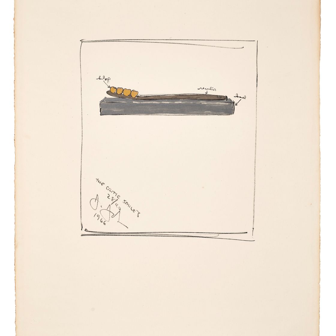 Jasper Johns — Критик улыбается