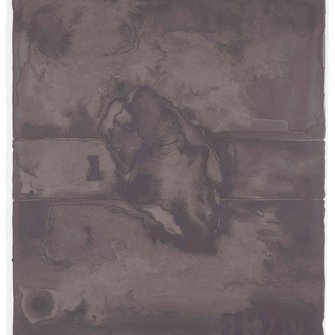 Jasper Johns — Лицо (в черном состоянии)