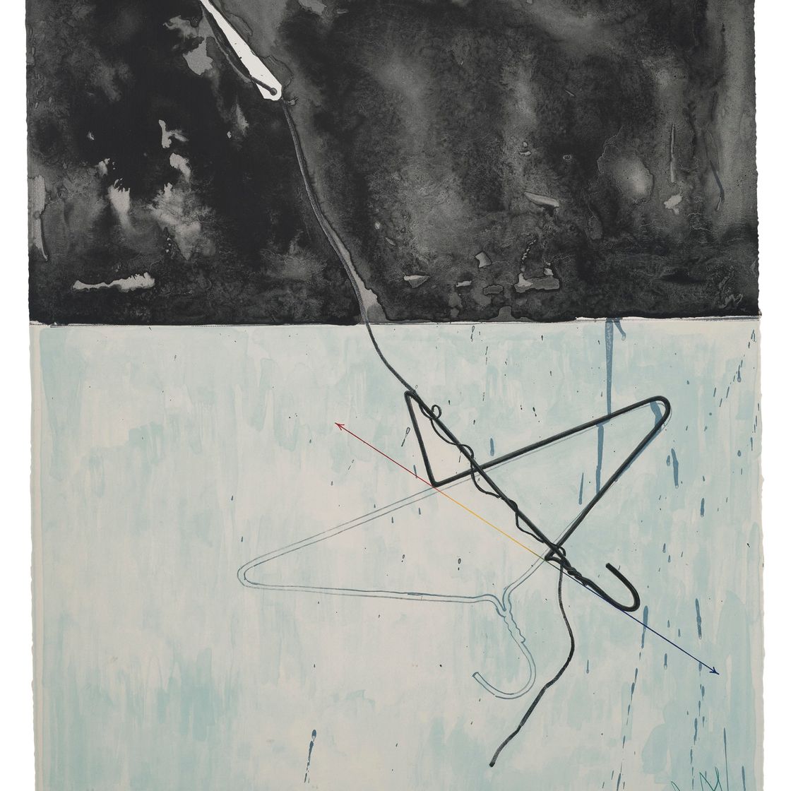 Jasper Johns — Вешалка для одежды и ложка, из фрагмента - в зависимости от того, что, изображение 1