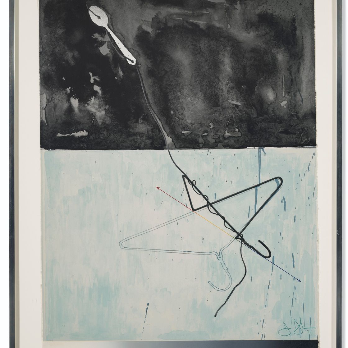 Jasper Johns — Вешалка для одежды и ложка, из фрагмента - в зависимости от того, что, изображение 2