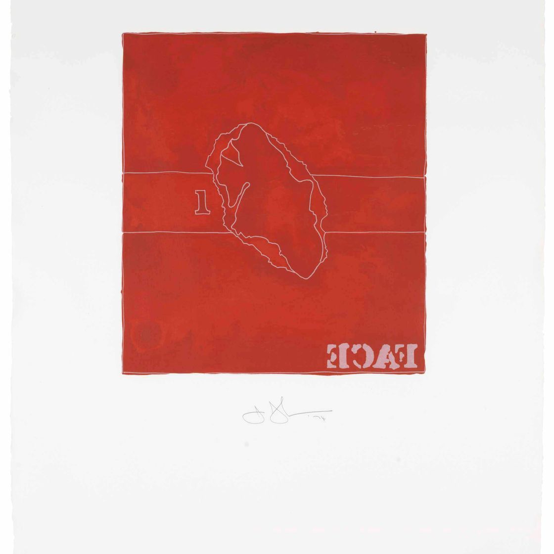 Jasper Johns — Лицо, по слепкам с безымянного