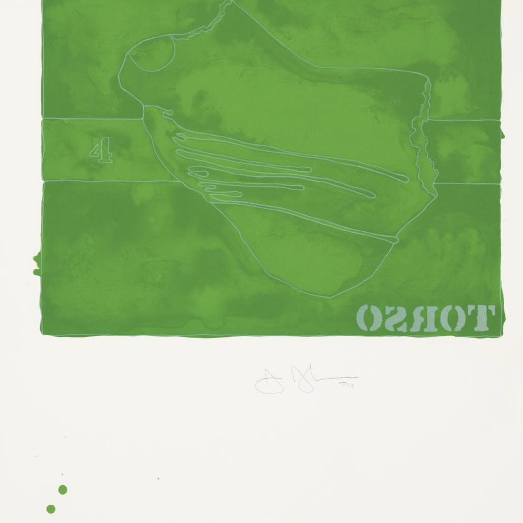Jasper Johns — Туловище, по слепкам с безымянного (ULAE 138)