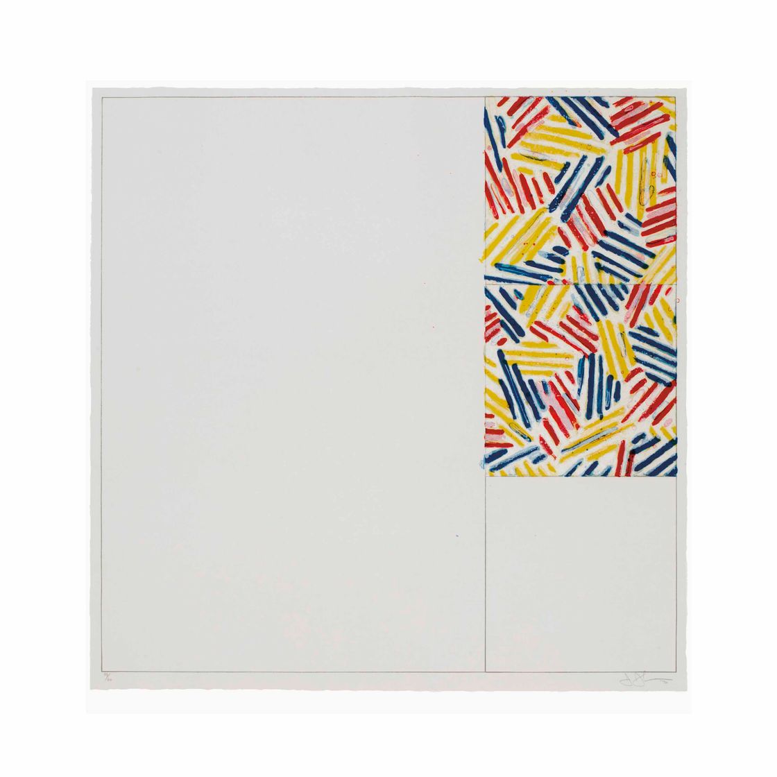 Jasper Johns — №5, из 6 литографий (после "БЕЗ НАЗВАНИЯ 1975")