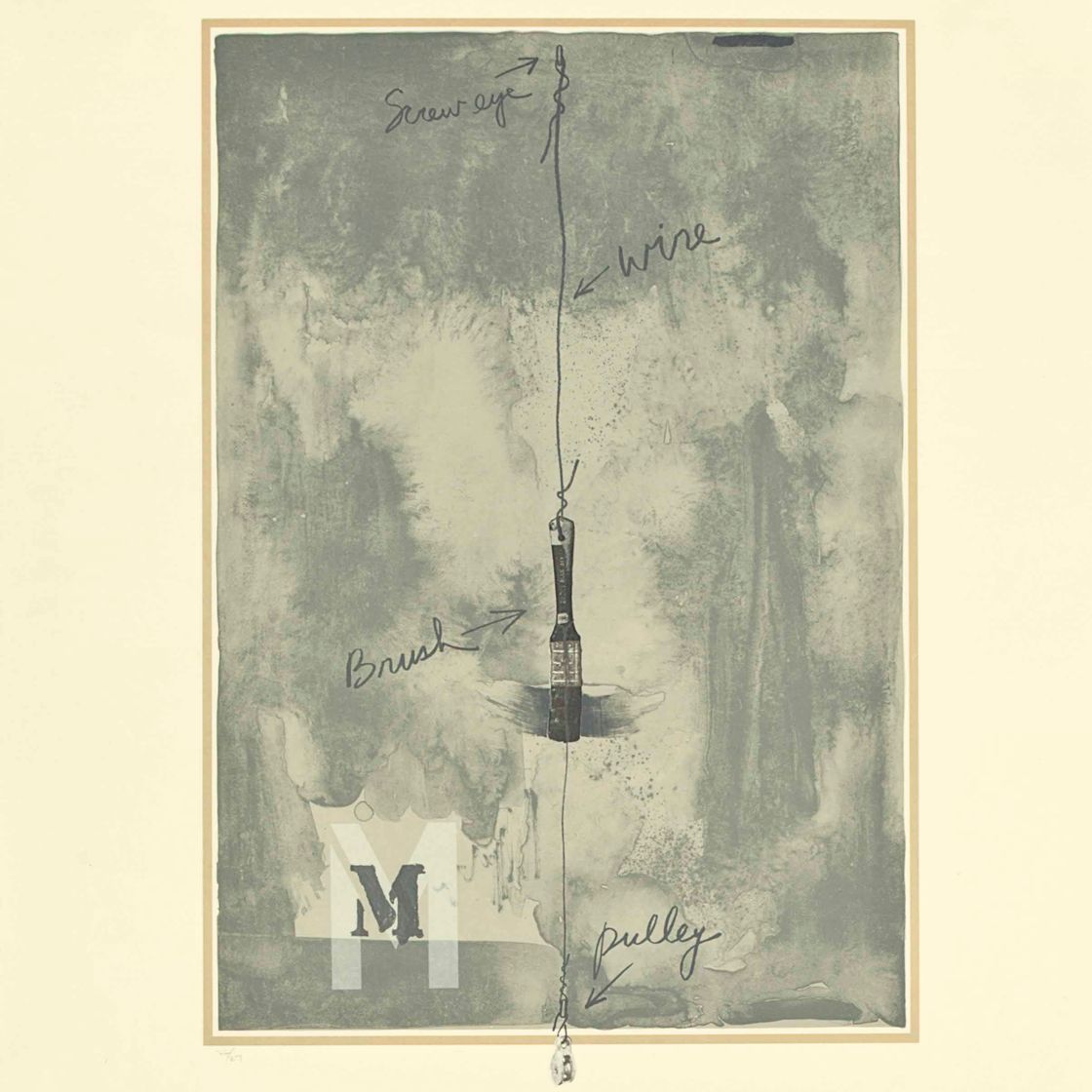 Jasper Johns — "М"