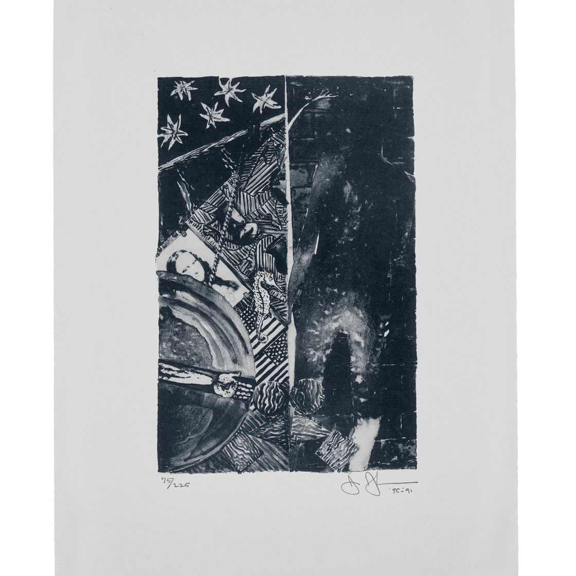 Jasper Johns — Лето (синее)
