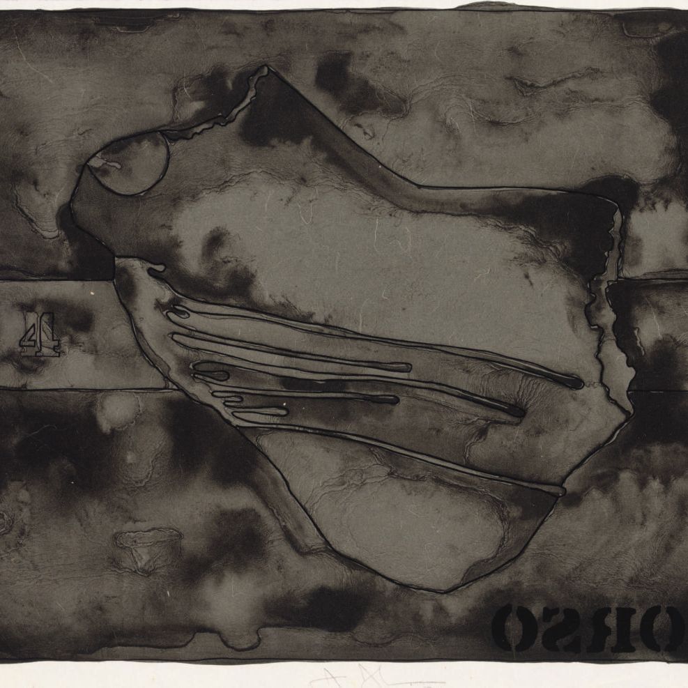 Jasper Johns — Туловище в черном состоянии, по слепкам с безымянного (ULAE 139)