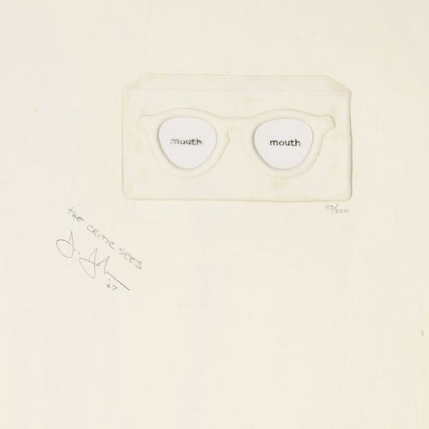 Jasper Johns — Критик видит, из десяти от Лео Кастелли (ULAE 39)