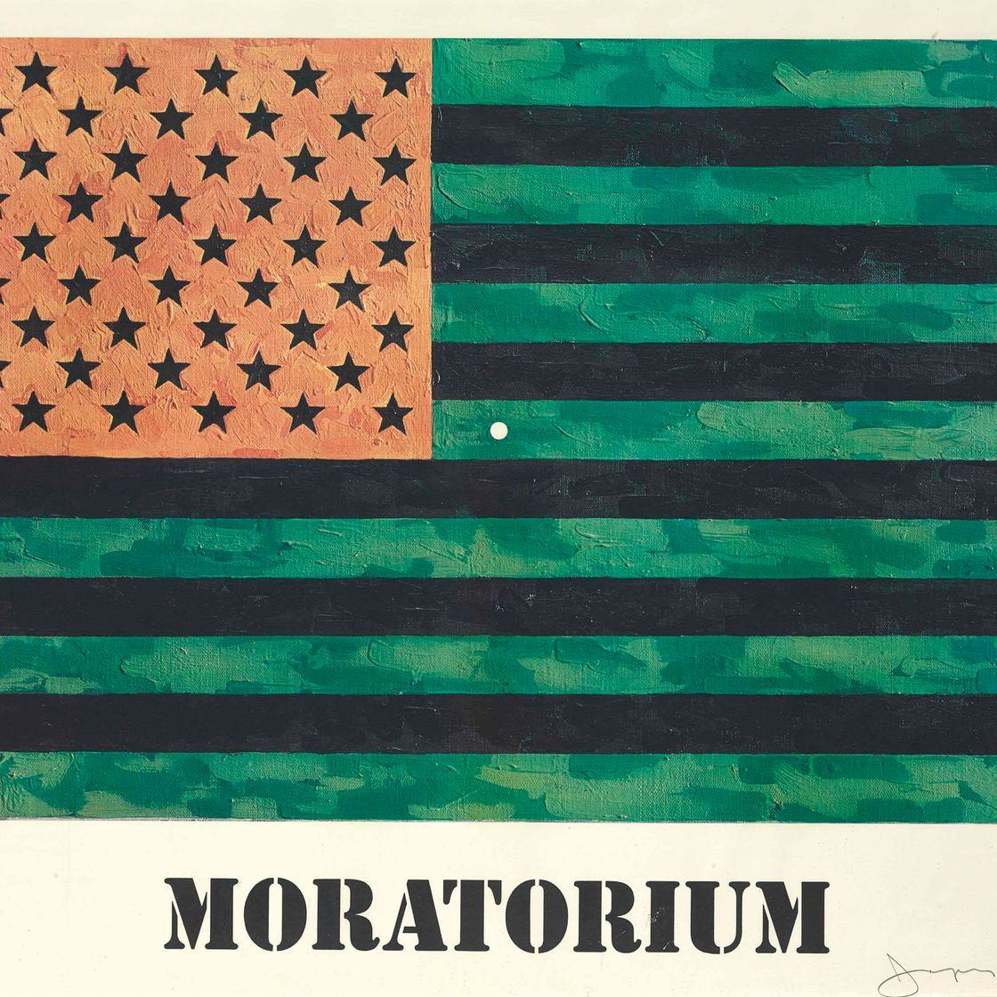 Jasper Johns — Плакат с флагом (мораторий)