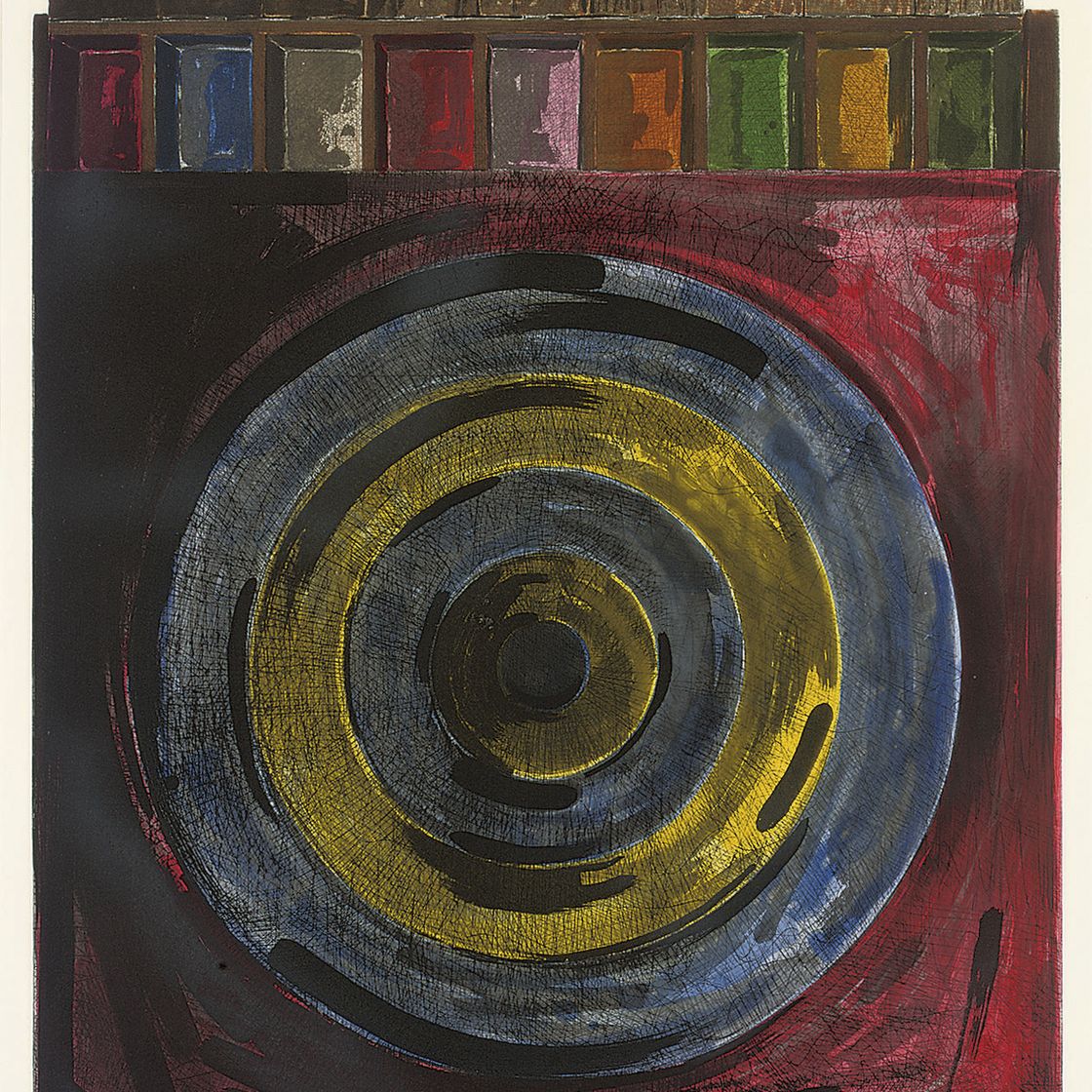Jasper Johns — Мишень с гипсовыми слепками (Универсальные художественные издания с ограниченным тиражом 208 экземпляров)
