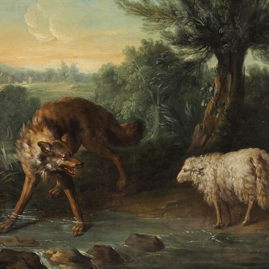 Jean Baptiste Oudry — Волк и ягненок