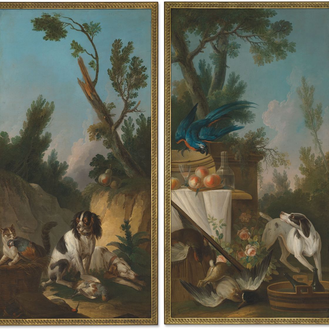Jean Baptiste Oudry — Пара сцен с охотничьими трофеями