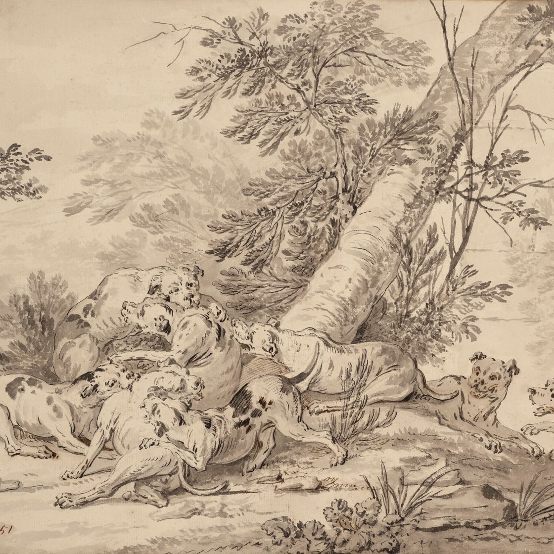 Jean Baptiste Oudry — Битва между врагами навсегда, изображение 1