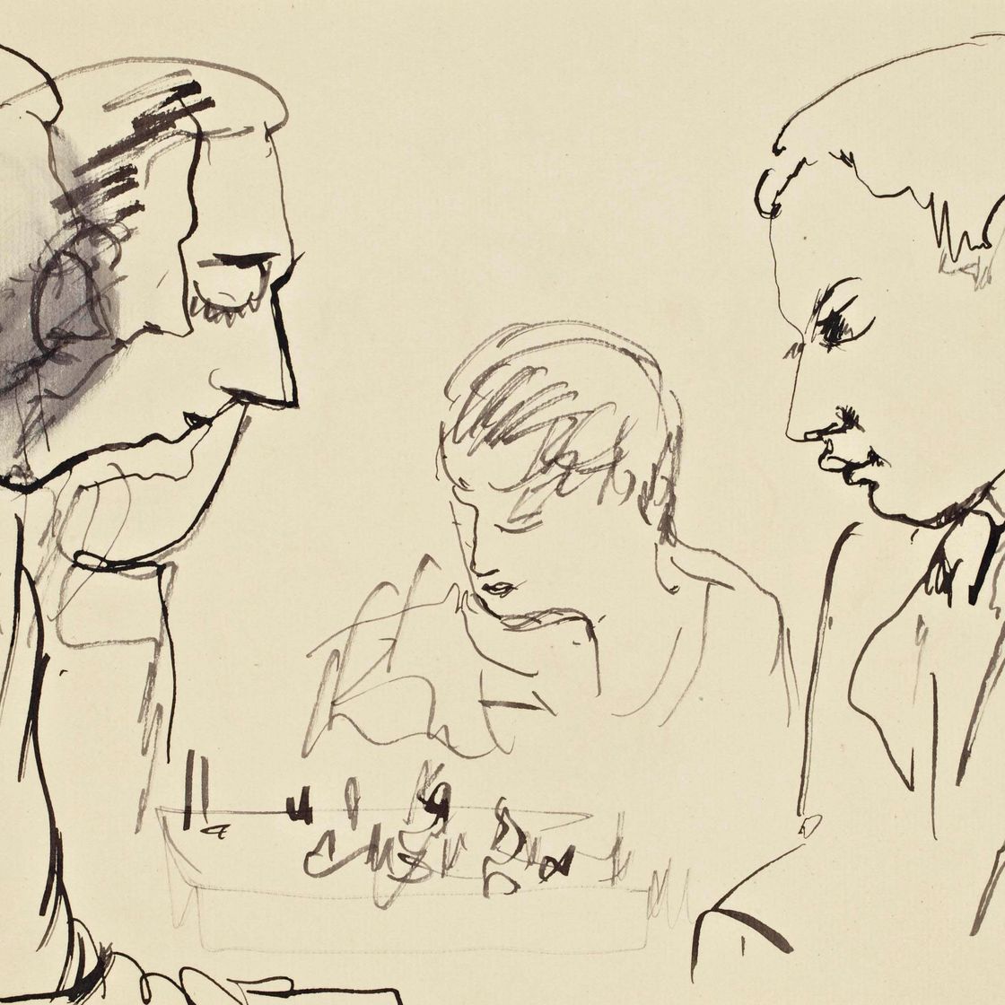 Jean Cocteau — Партия чекистов, Жан Хьюго и Пьер Колле