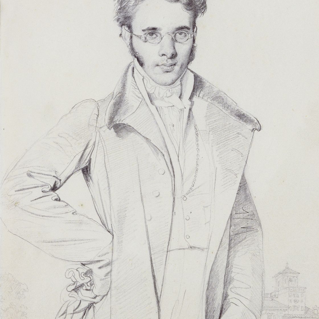 Jean Dominique Ingres — Андре-Бенуа Барро, доктор Таурель