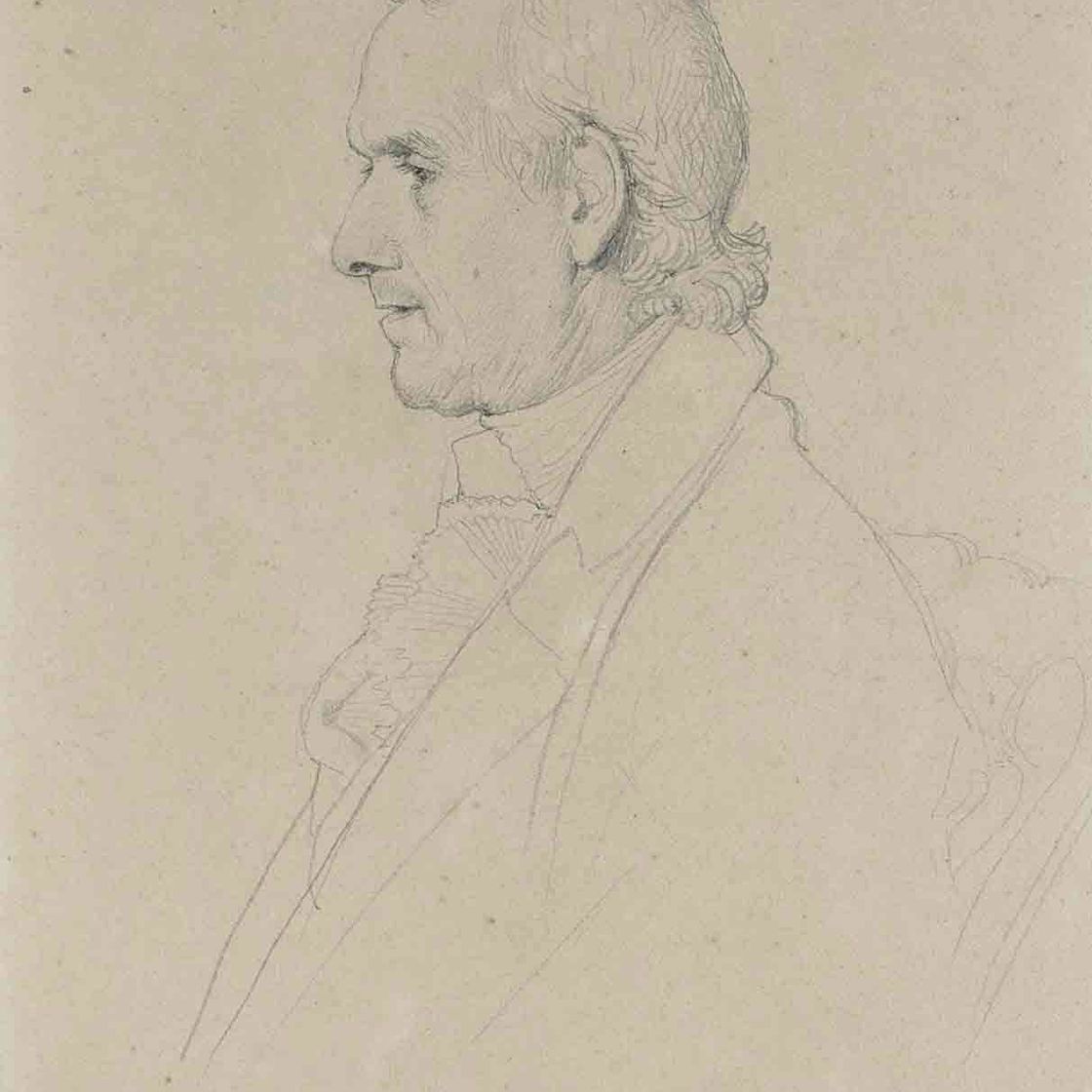 Jean Dominique Ingres — Портрет Либорио Бартолини