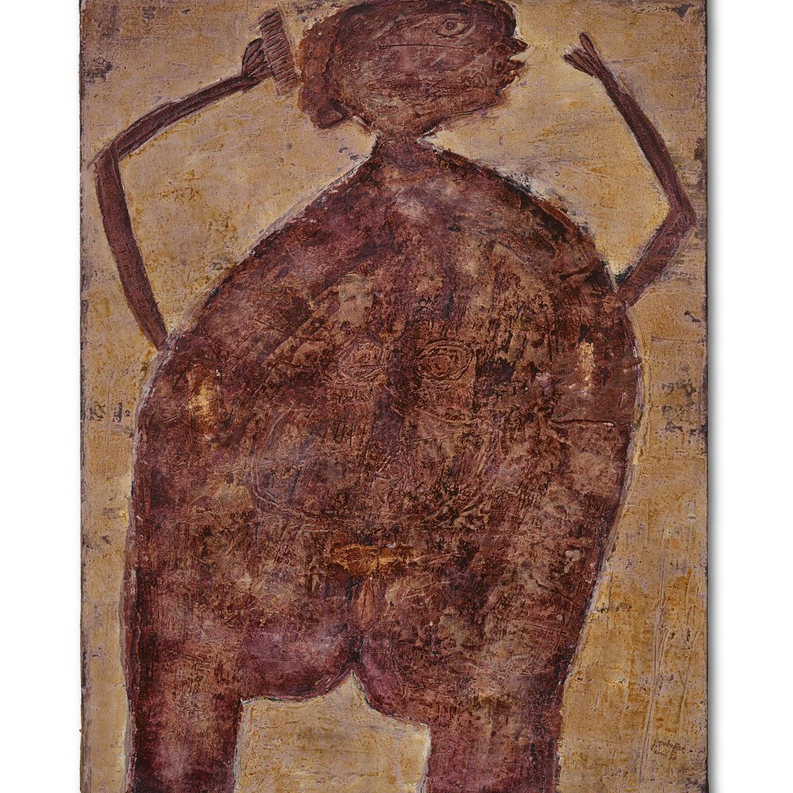 Jean Dubuffet — Девушка в пеньюаре