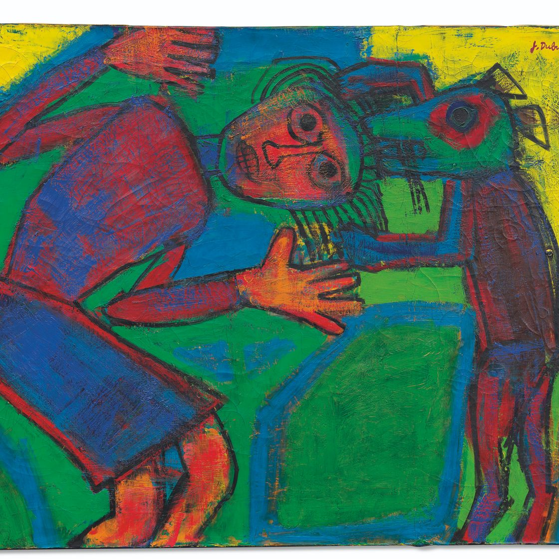 Jean Dubuffet — Ле-шен-манже-де-шеве, изображение 2
