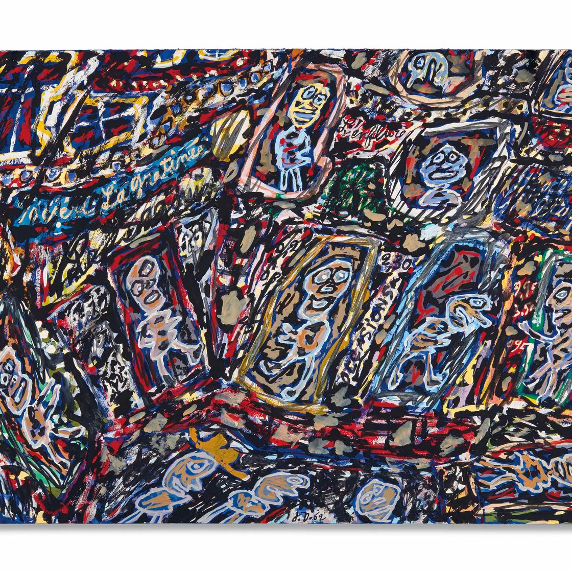 Jean Dubuffet — Улица Монмартр (ла Пальтек)