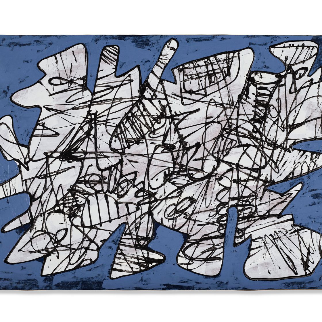 Jean Dubuffet — Парашютист XLVII, изображение 1