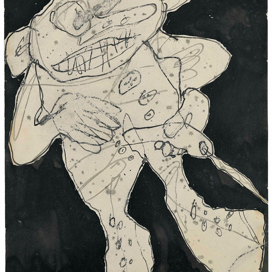 Jean Dubuffet — Писающий в одиночестве IV