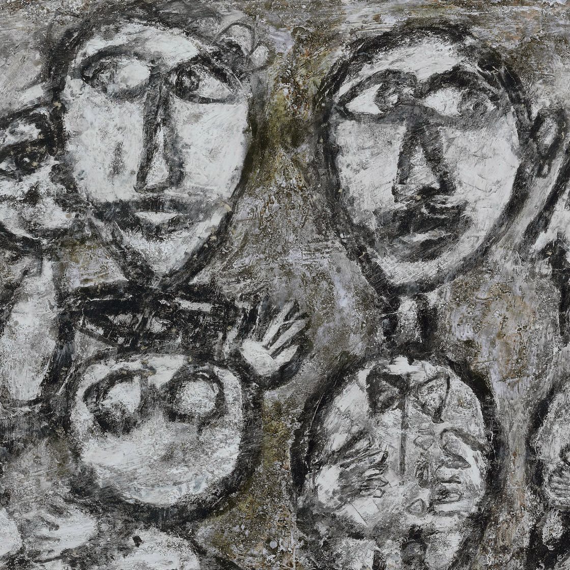 Jean Dubuffet — Мужчина, женщина и двое детей