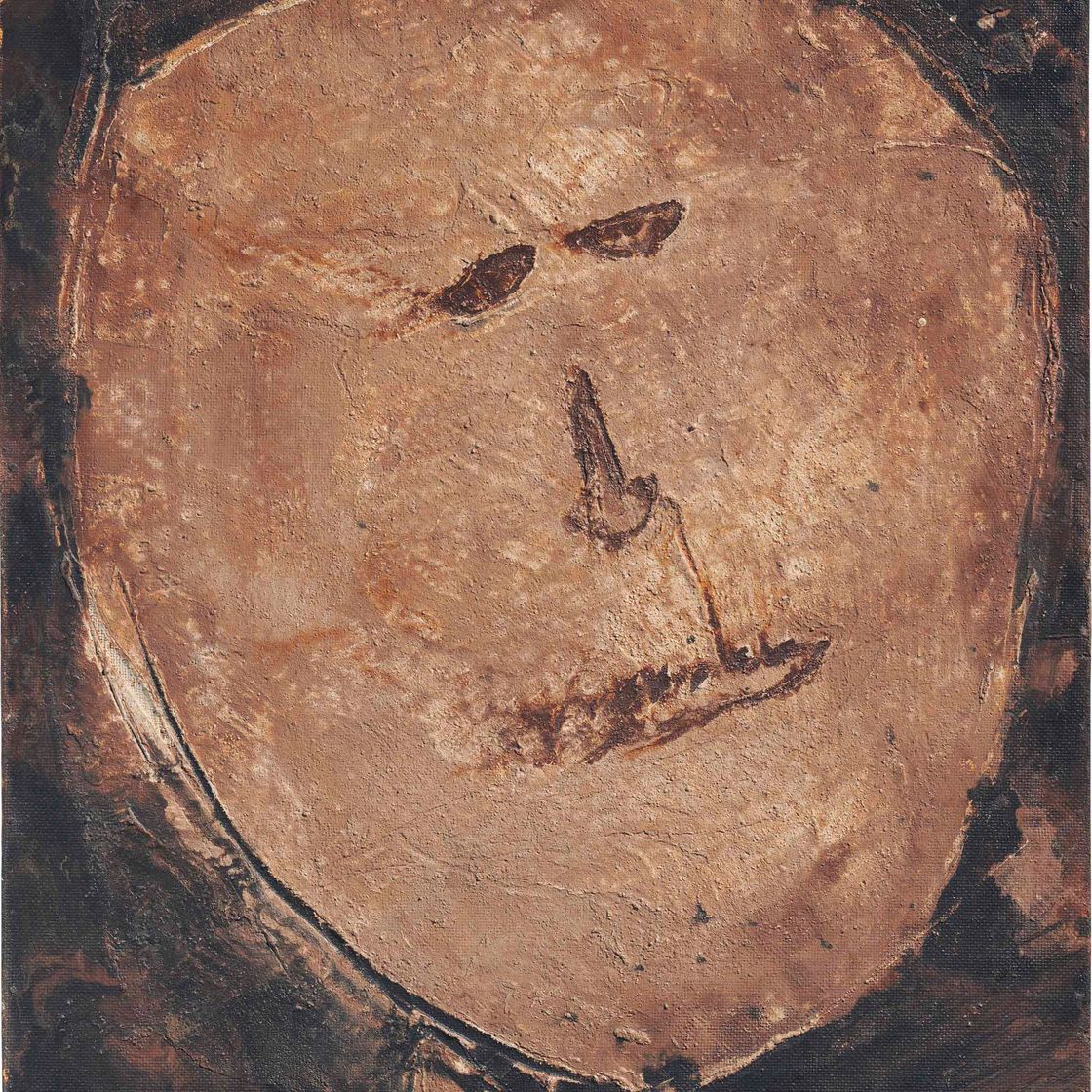 Jean Dubuffet — Тет-а-ля-левр благословенный (Голова с разбитой губой)