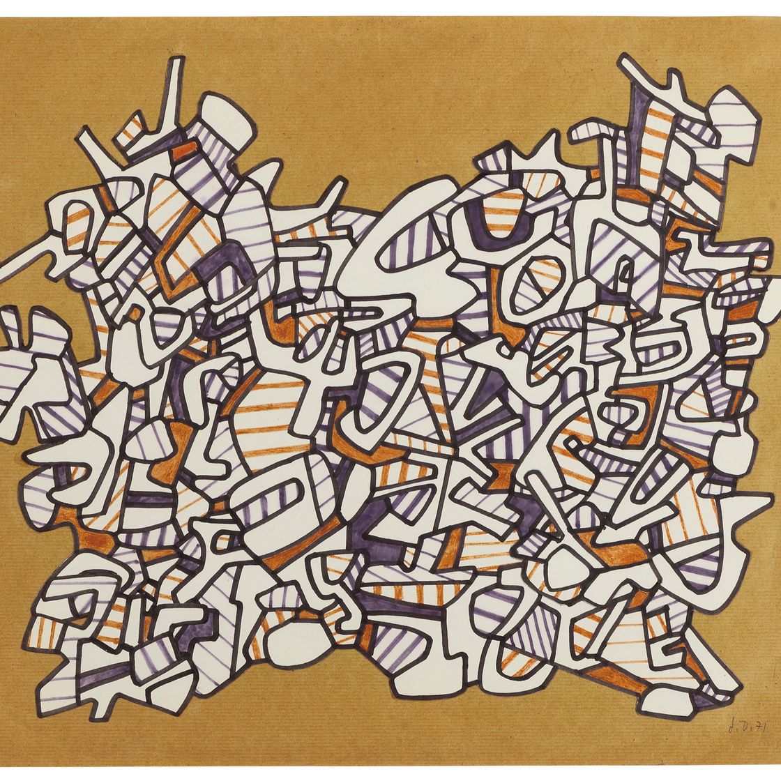 Jean Dubuffet — Каменный массив (Декор фонда)