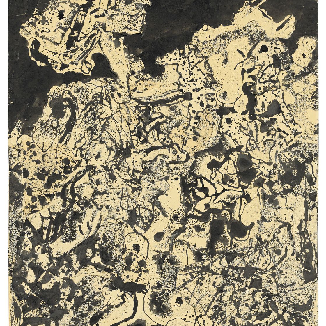 Jean Dubuffet — Пейзаж на Корбо (Пейзаж с вороном)