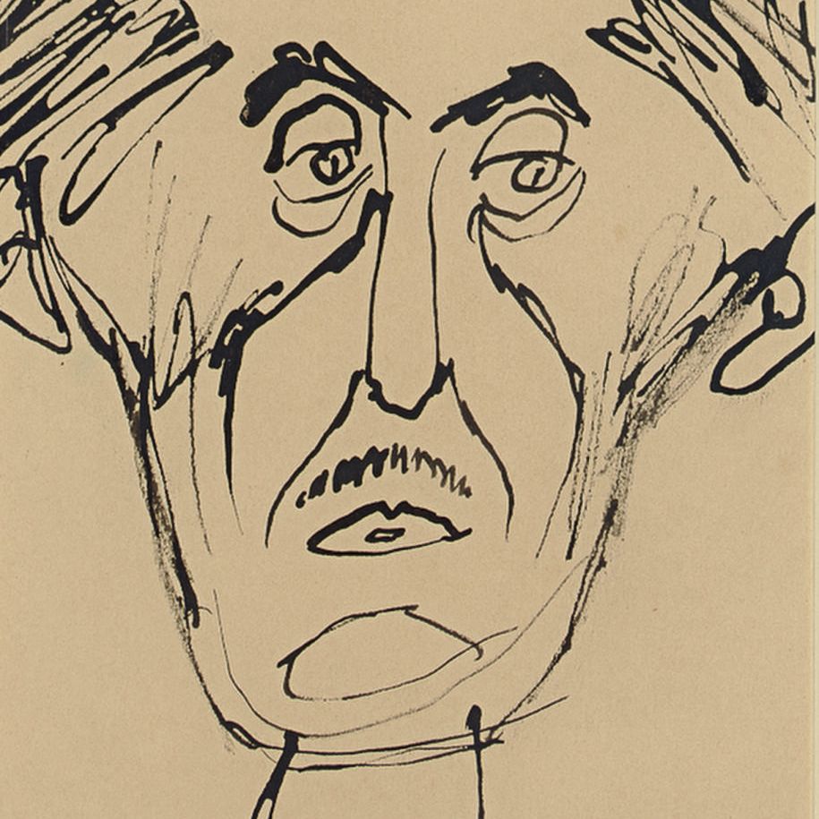 Jean Dubuffet — Портрет Жана Поля Хана