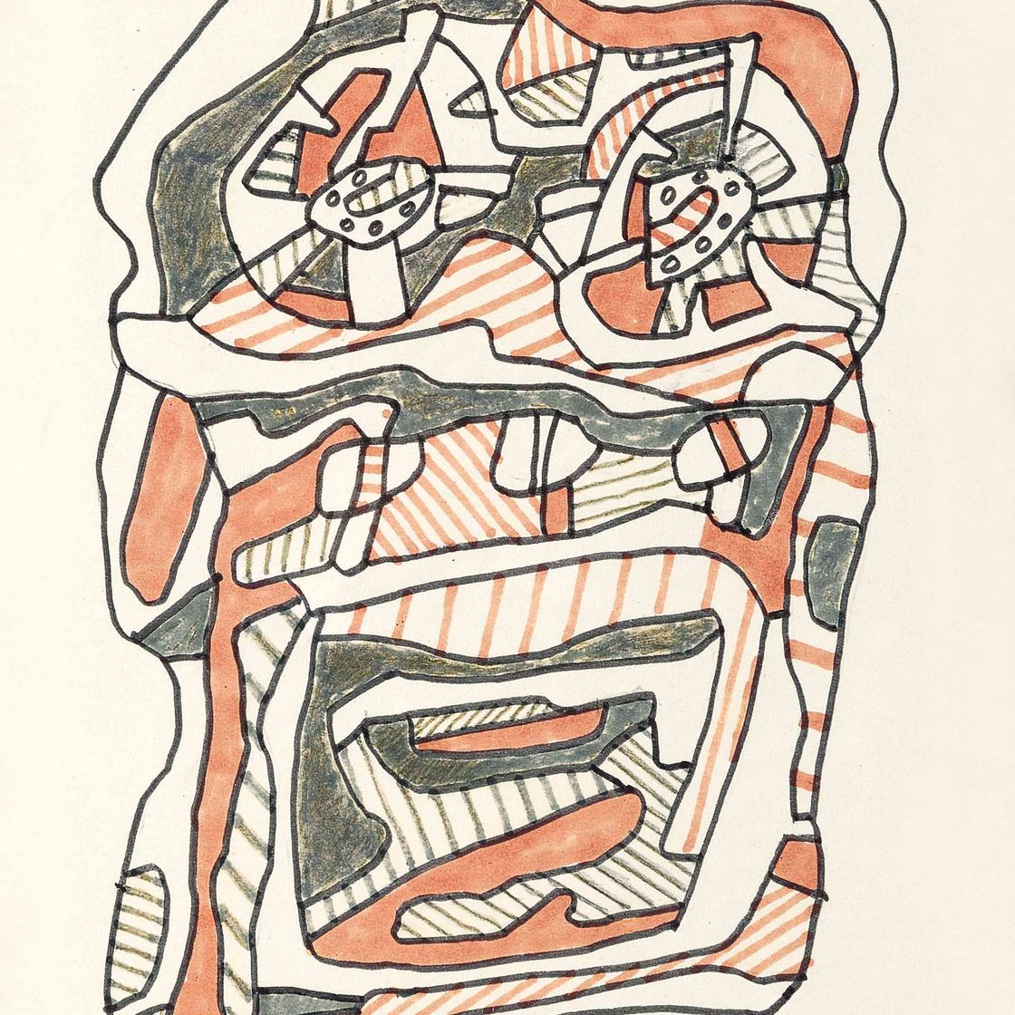 Jean Dubuffet — Решо-Четыре на газу II