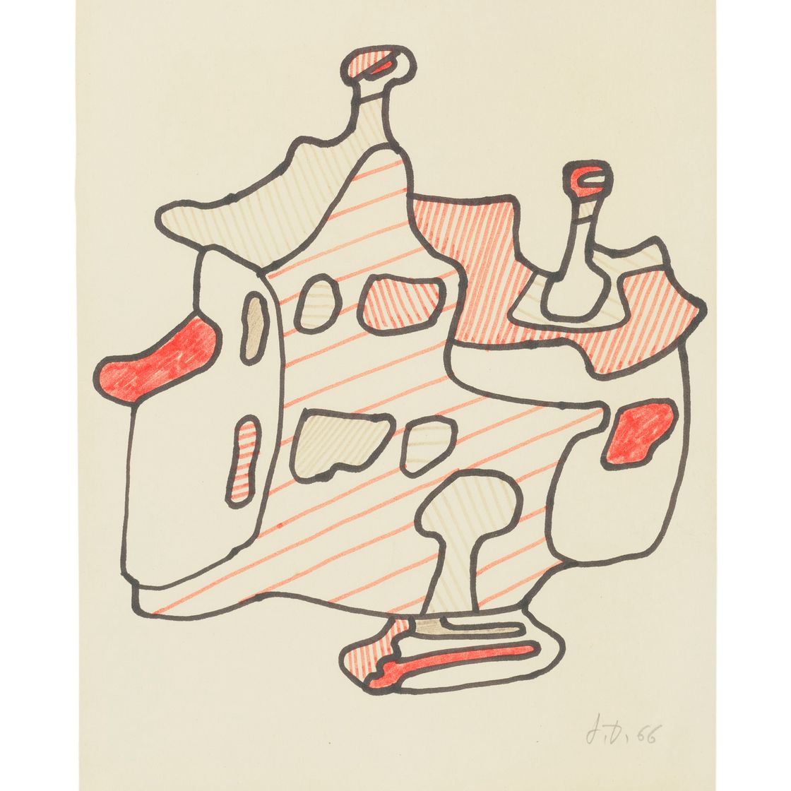 Jean Dubuffet — Вилла 3 (M97) 17/4/1966