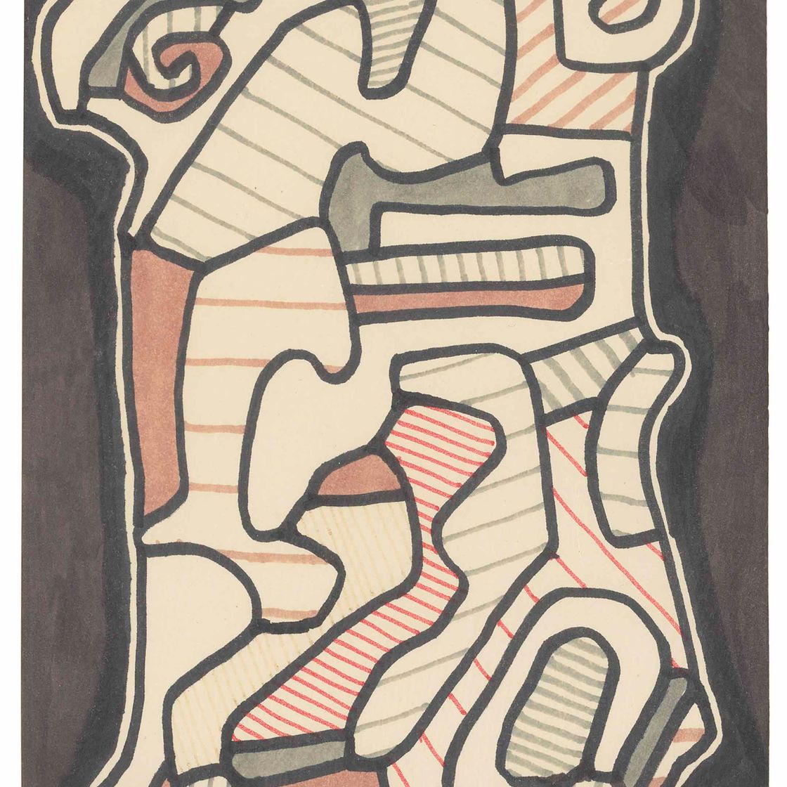 Jean Dubuffet — La Stèle (Стела)