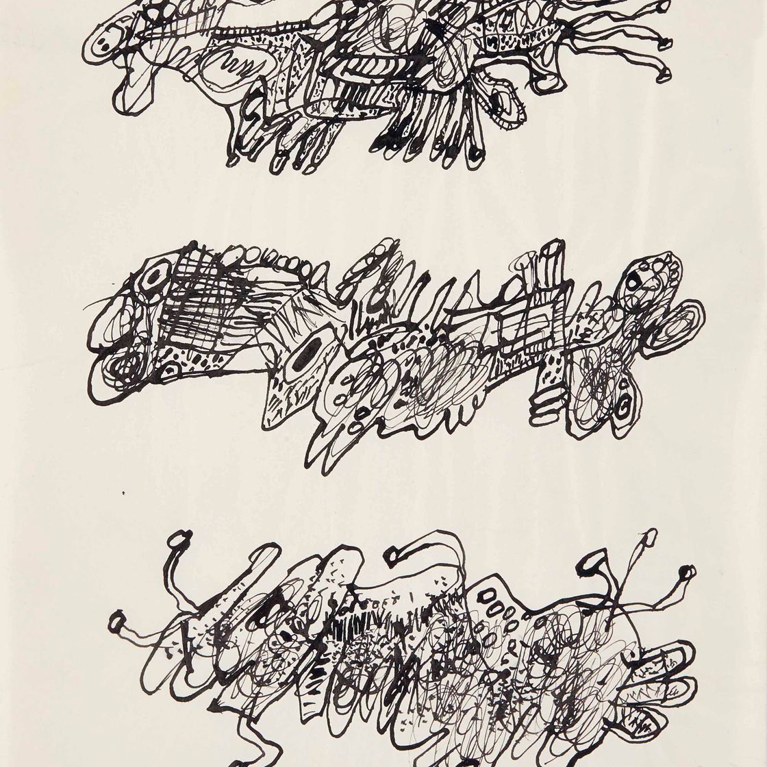 Jean Dubuffet — Трое животных
