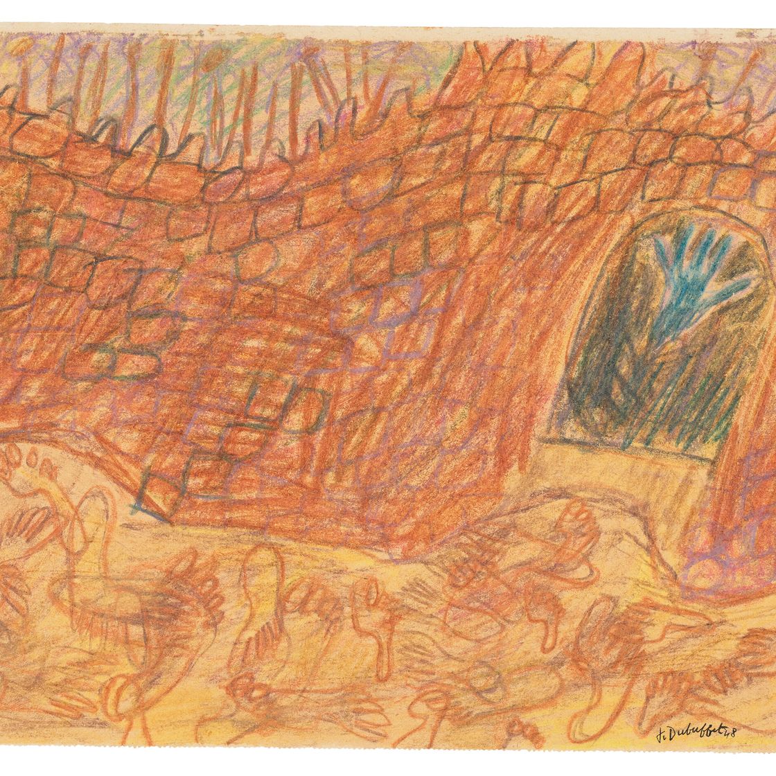 Jean Dubuffet — Ворота в оазис, ведущие по следам прошлого