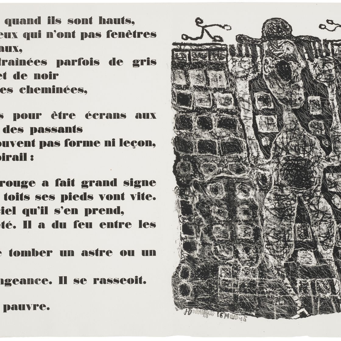 Jean Dubuffet — Муры - 12 стихотворений Гильевича, изображение 5