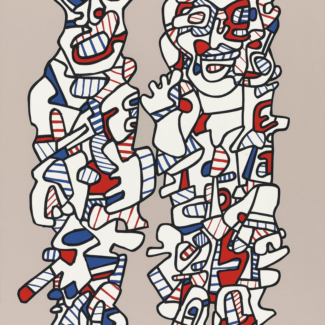 Jean Dubuffet — Делегация (W. 1167)