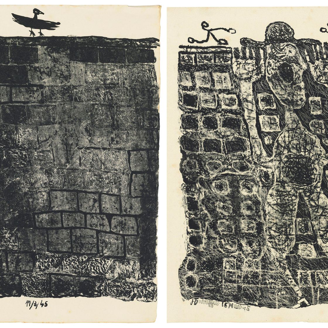 Jean Dubuffet — Муры - 12 стихотворений Гильевича, изображение 1