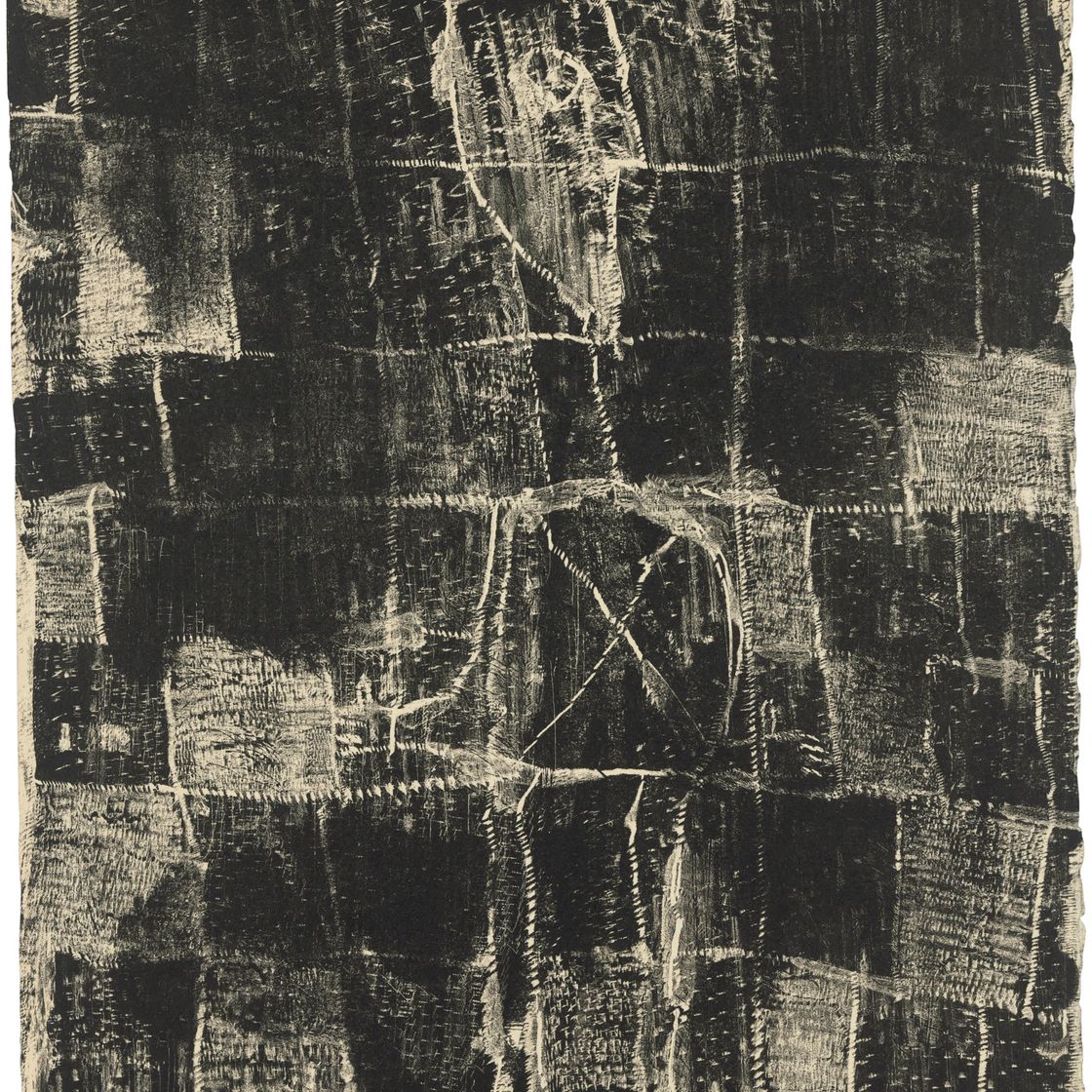 Jean Dubuffet — Человек и смерть, от: Les murs
