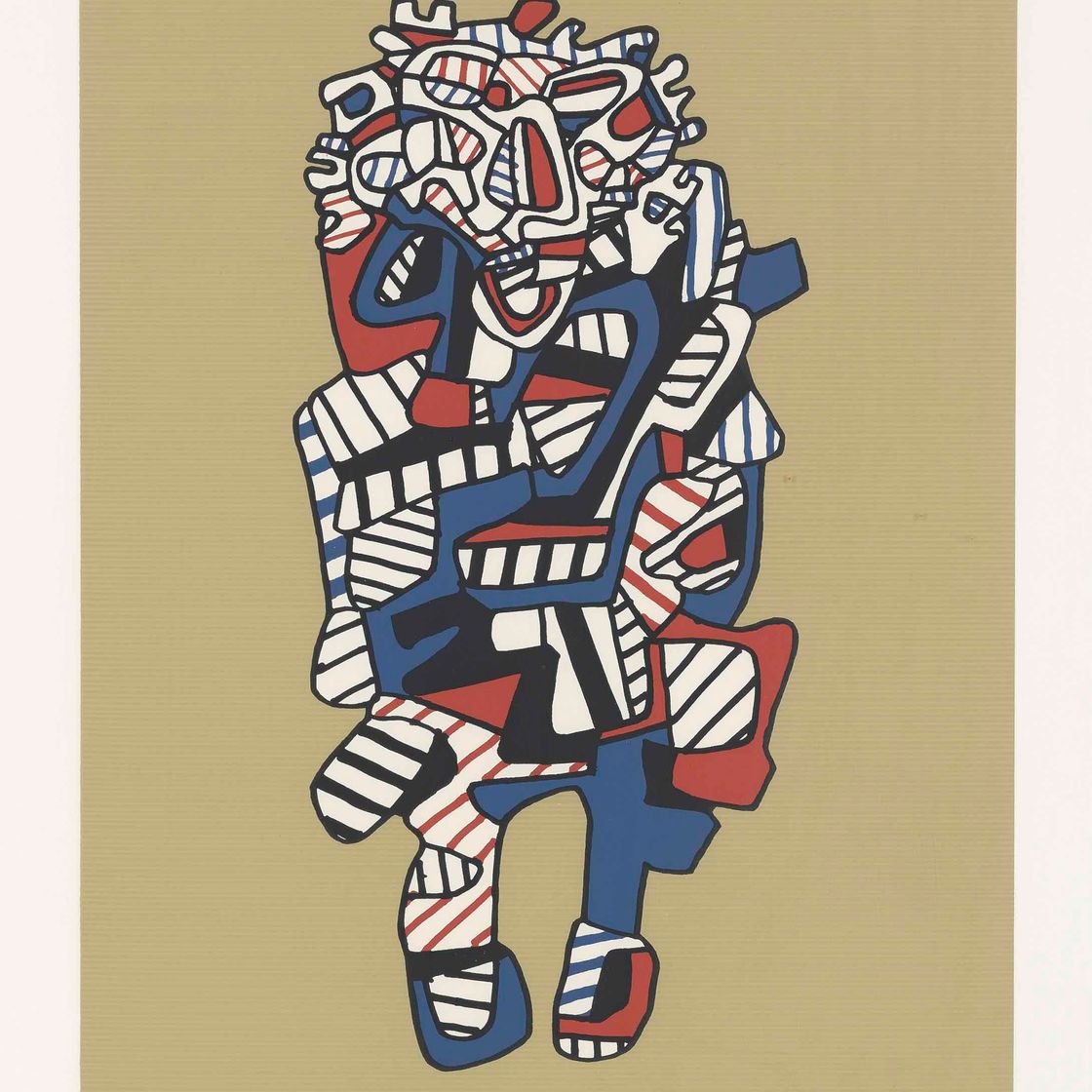 Jean Dubuffet — Участник торжества , от: Présences fugaces