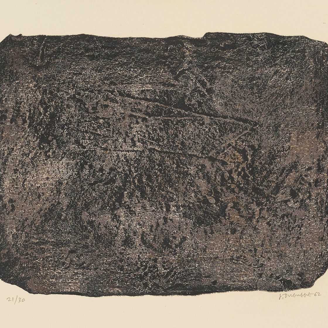 Jean Dubuffet — Пьер о следах: Семь пластин (Webel 401)