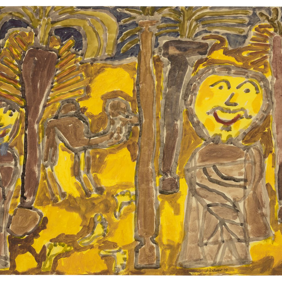 Jean Dubuffet — Арабески, пальмиры, шамо, изображение 1