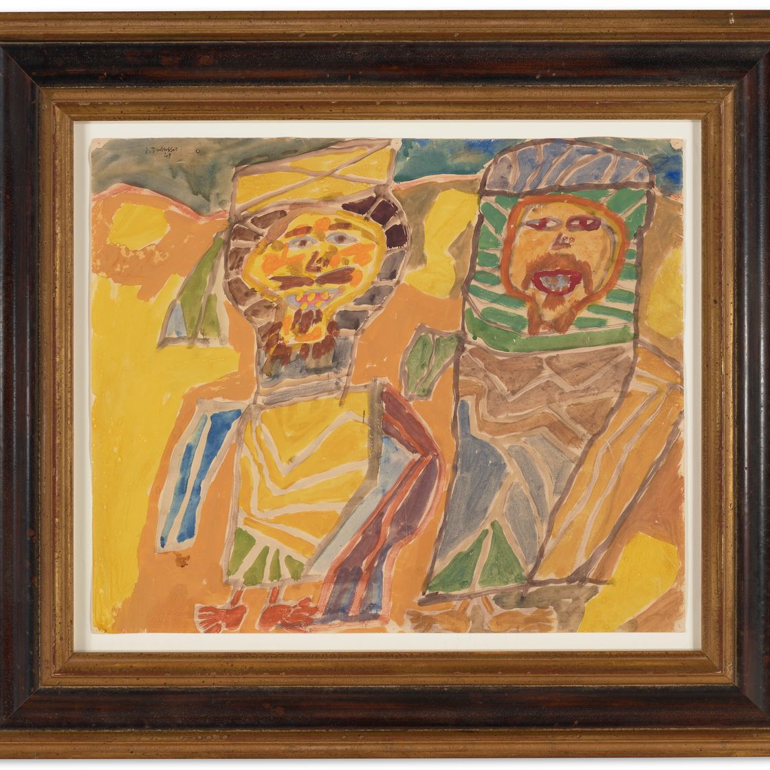 Jean Dubuffet — Двое арабов и молодые путешественники, изображение 2